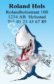 tandarts afspr flossende haai